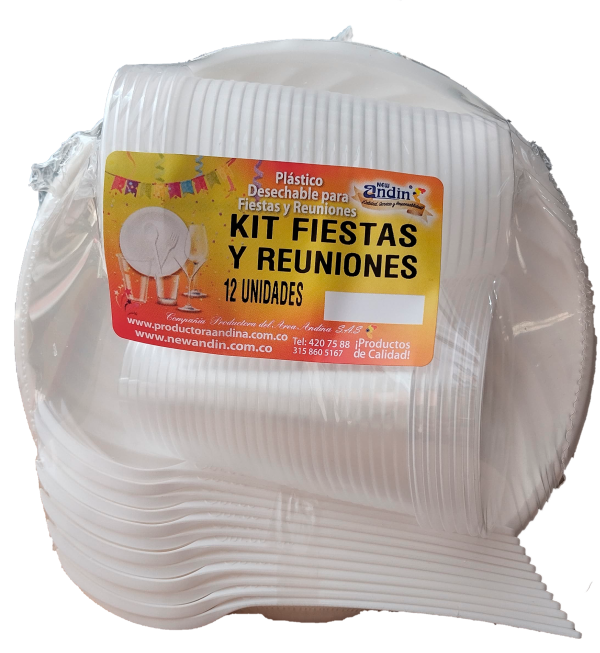 Kit para Fiestas y Reuniones x 12 New Andin
