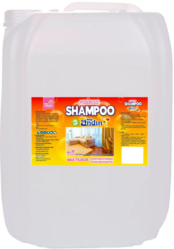 GARRAFA DE 20 LITROS SHAMPOO PARA PISOS