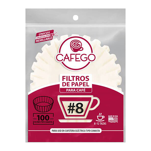 Filtro De Papel Para Cafe Canasta #8 - Productora Andina / Productos de Aseo