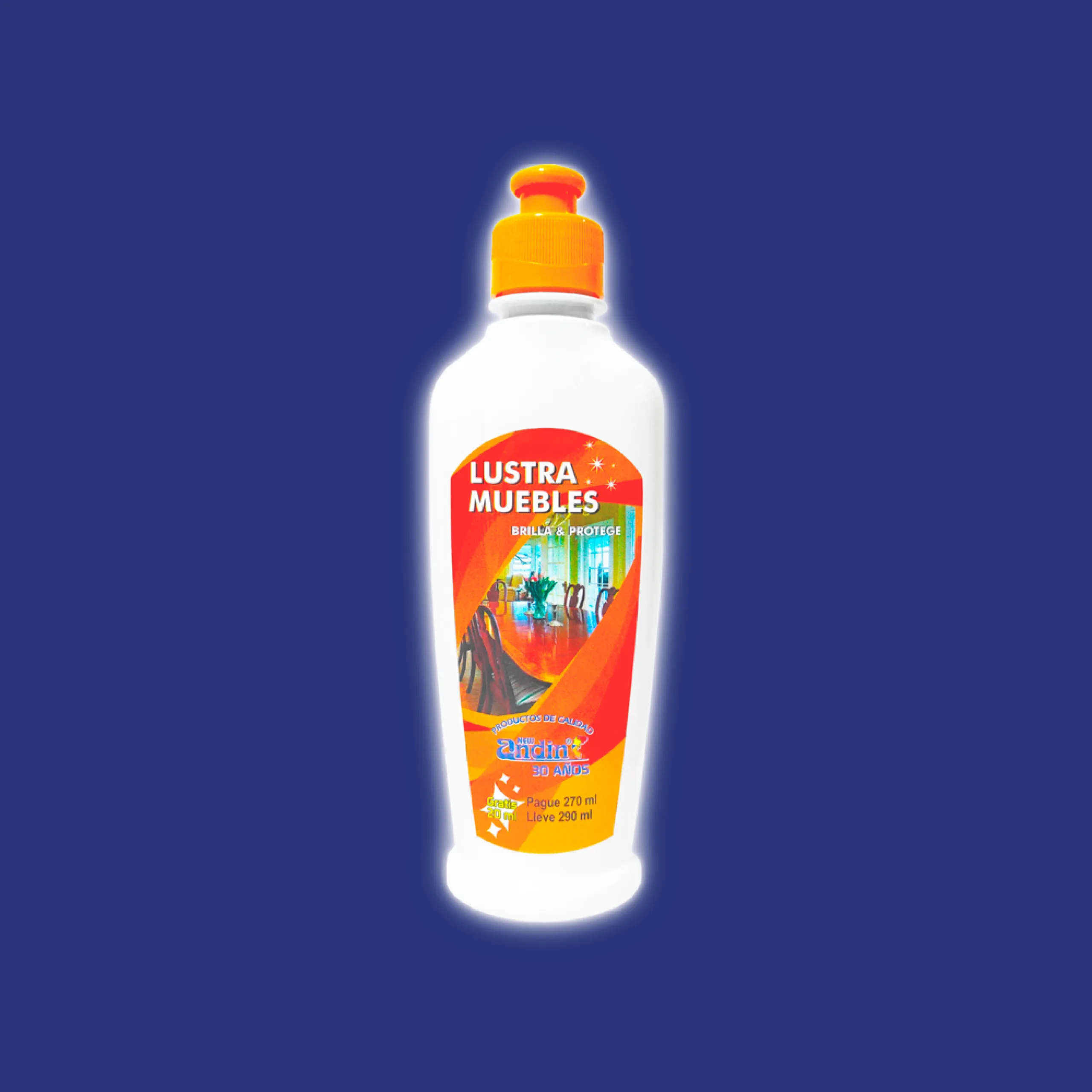 LUSTRA MUEBLES FONDO AZUL