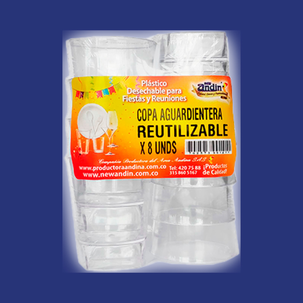 COPA AGUARDENTERA FONDO AZUL